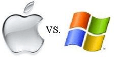 Apple vs Microsoft logo faceoff